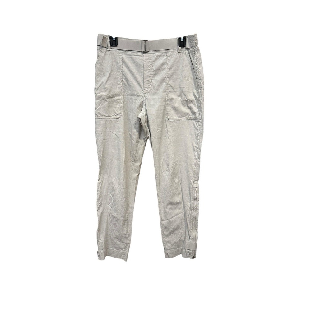 ATHLETA TREKKIE Pants Straight Leg Athletic Pants Size 10 Cream Women's #N6-2